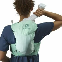 Gilet D'hydratation Femme Salomon Advanced Skin 12 -Promos Vélos de route Magasin Salomon Women s Advanced Skin 12 Set Hydration Vests BEACH GLASS EBONY PO SS22 LC1760200 XS 3