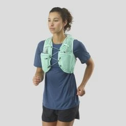 Gilet D'hydratation Femme Salomon Advanced Skin 12 -Promos Vélos de route Magasin Salomon Women s Advanced Skin 12 Set Hydration Vests BEACH GLASS EBONY PO SS22 LC1760200 XS 5
